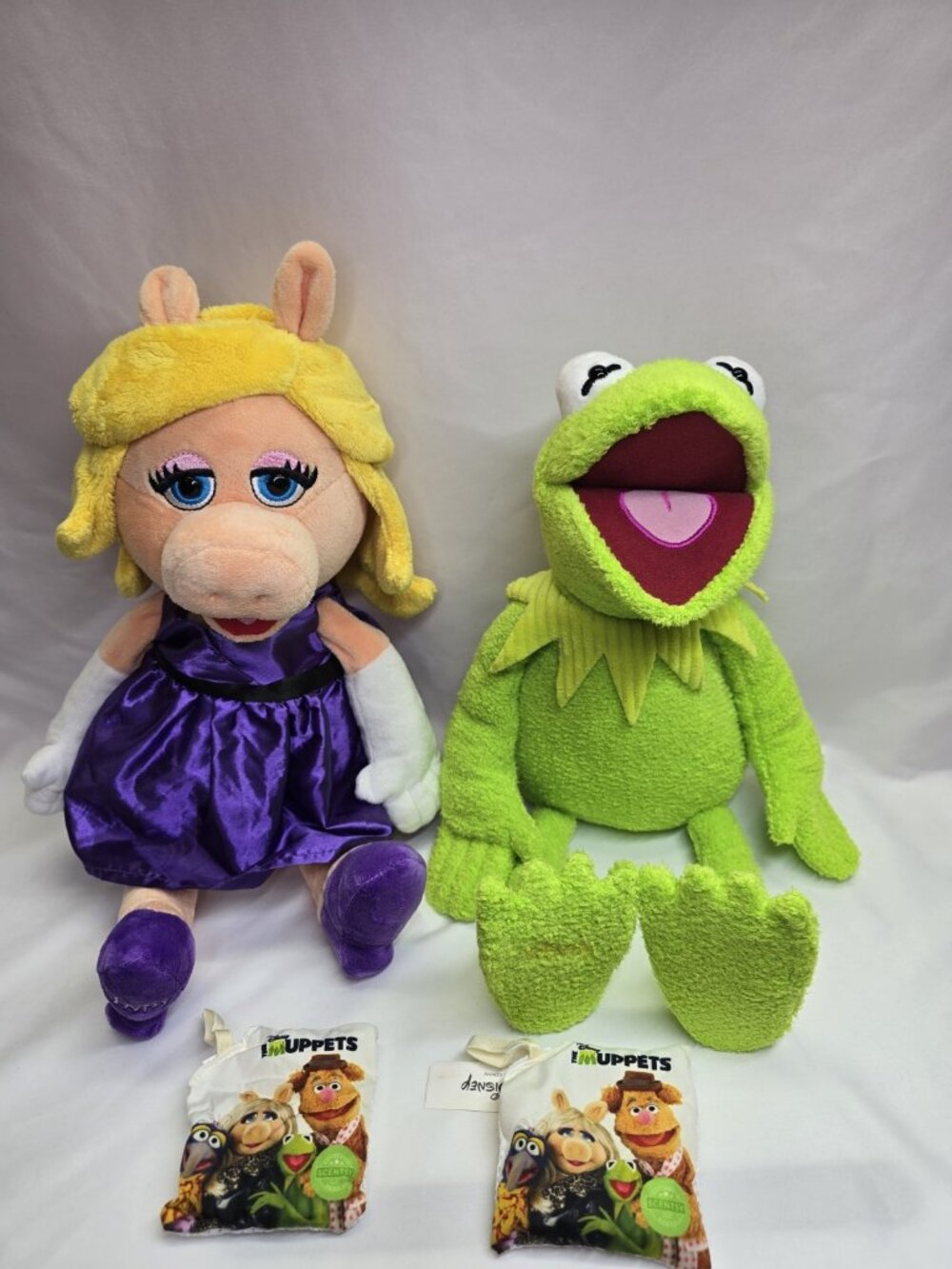 Disney Scentsy Kermit and Miss Piggy Soft Plush Characters Set of 2 Stuffed Toys